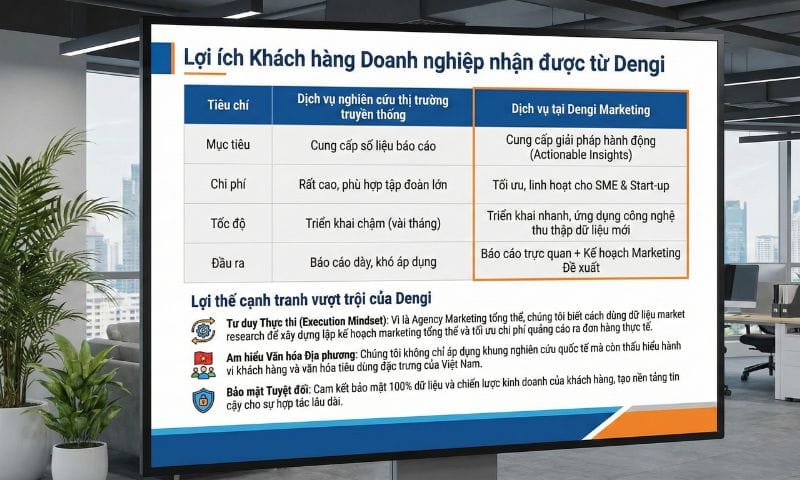 Lợi ích của khách hàng dùng dịch vụ của dengi