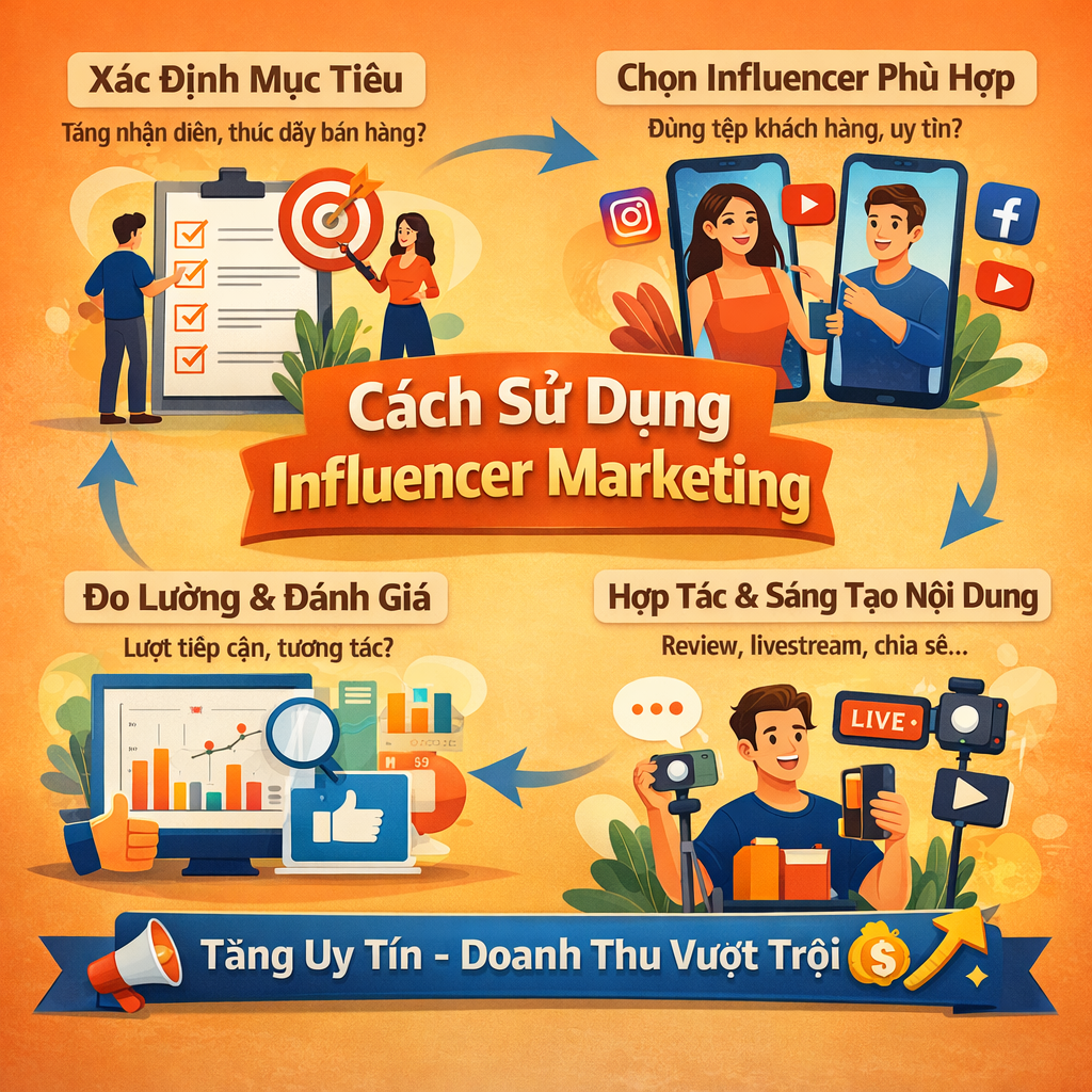 Cách sử dụng Influencer Marketing hiệu quả