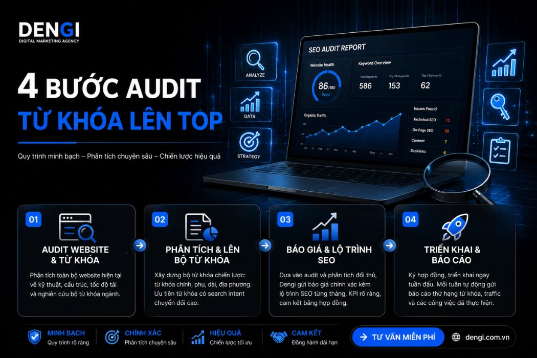 4 bước audit website